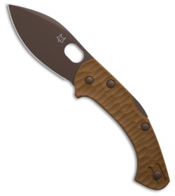 Fox Knives Anso Zero 2.0 Desert Warrior Lockback Knife Coyote Tan (2.75" Tan)