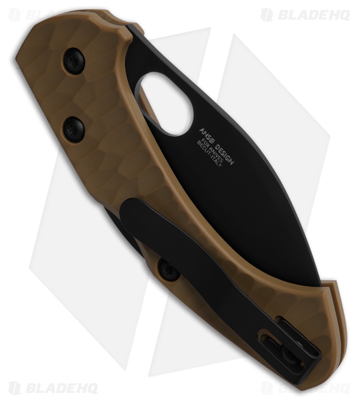 Fox Knives Anso Zero 2.0 Desert Warrior Lockback Knife OD Green (2.75" Black)