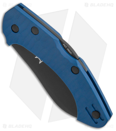 Fox Knives Anso Zero Folding Knife Blue G-10  (3" Black N690)