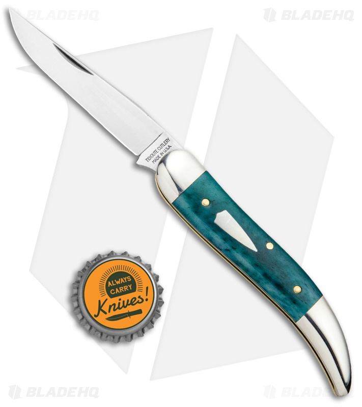 GEC #12 Tidioute Cutlery Toothpick - Slip Joint Knife | Aqua Camel