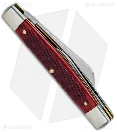 GEC #13 Tidioute Cutlery Congress Whittler Pocket Knife 3.6" Rust Red Jig Bone