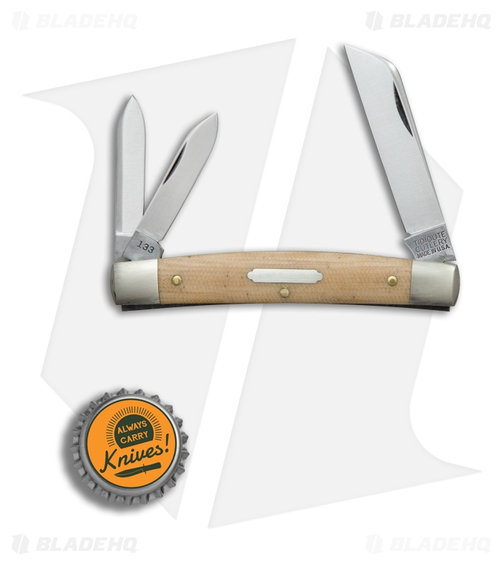 GEC #13 Tidioute Cutlery Congress Whittler Pocket Knife 3.6" Muslin Micarta 
