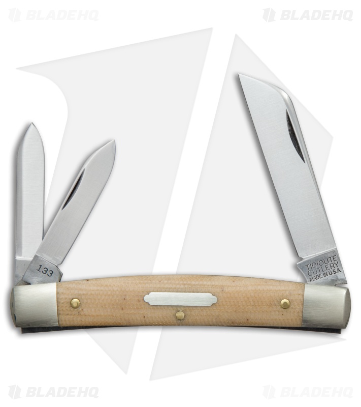 GEC #13 Tidioute Cutlery Congress Whittler Pocket Knife 3.6" Muslin Micarta 