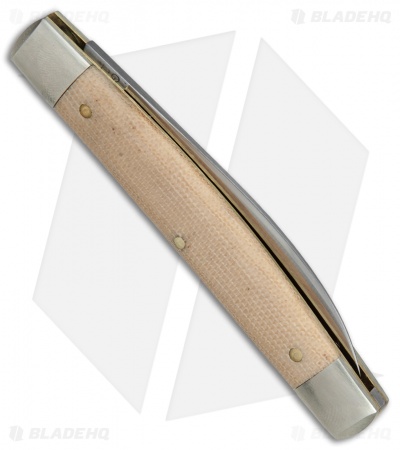 GEC #13 Tidioute Whip Pocket Knife 3.6" Muslin Micarta w/ Bar Shield 