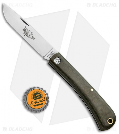 GEC #21 Farm & Field Bull Buster Slip Joint OD Green Linen Micarta (4.625"Satin)