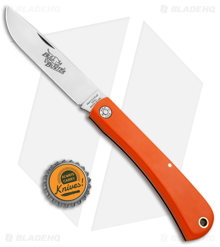 GEC #21 Farm & Field Bull Buster - Slip Joint Knife | Orange Delrin