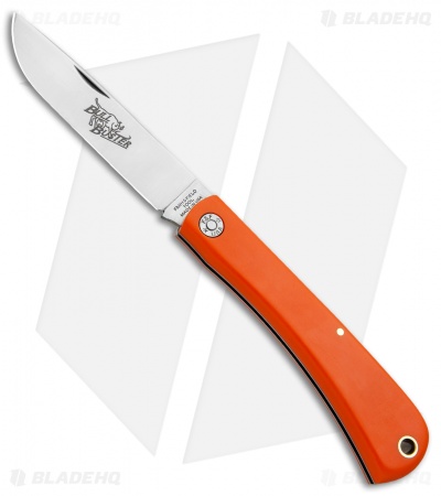 GEC #21 Farm & Field Bull Buster - Slip Joint Knife | Orange Delrin