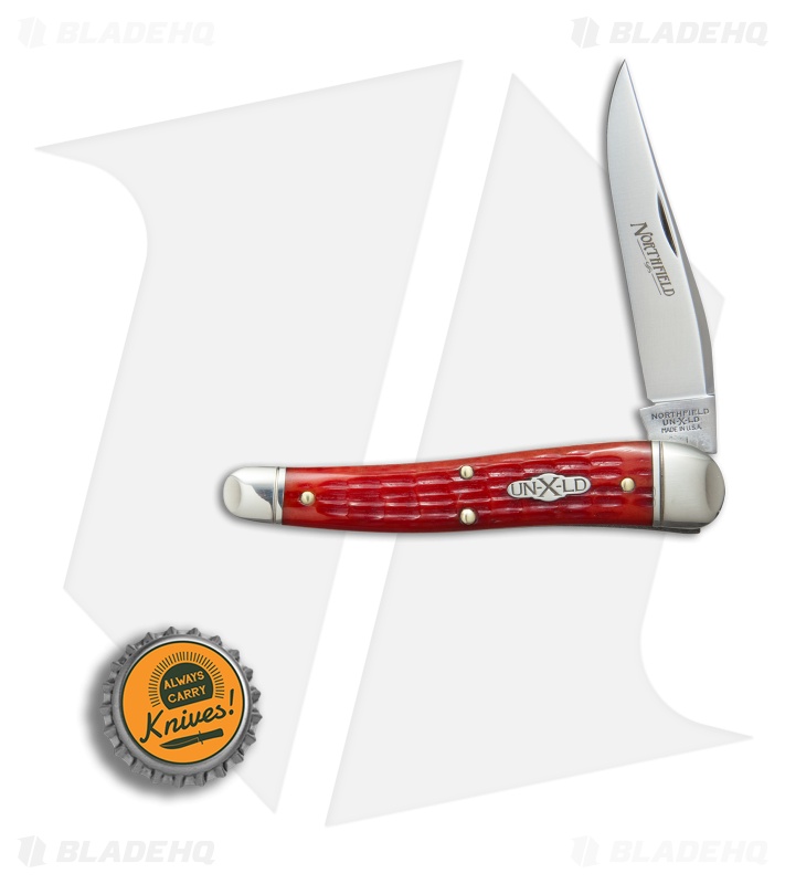 GEC #38 Northfield 38 Special Pocket Knife 3.8" Red Jigged Bone  381117