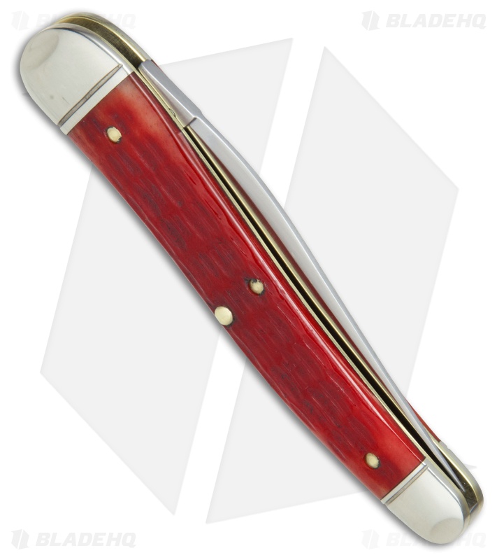 GEC #38 Northfield 38 Special Pocket Knife 3.8" Red Jigged Bone  381117