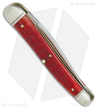 GEC #38 Northfield 38 Special Pocket Knife 3.8" Red Jigged Bone  381117