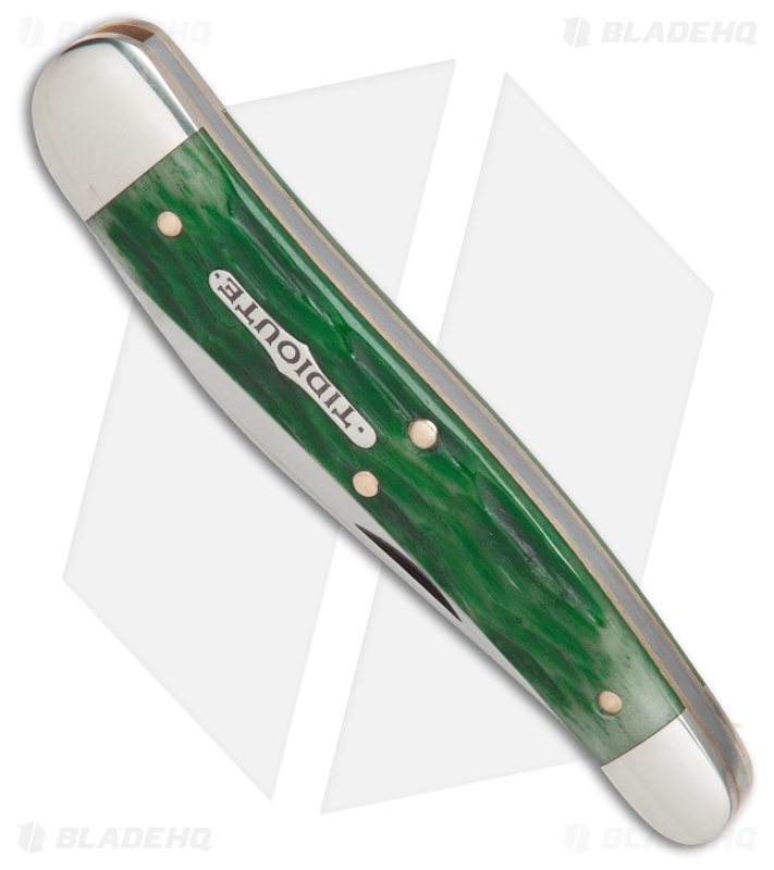 GEC #38 Tidioute Cutlery 38 Special Pocket Knife 3.8" Tractor Green Bone 381117