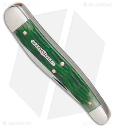 GEC #38 Tidioute Cutlery 38 Special Pocket Knife 3.8" Tractor Green Bone 381117