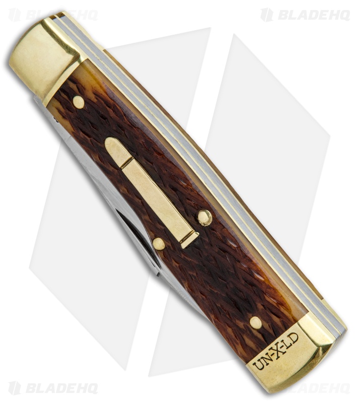 GEC #44 Northfield UN-X-LD Buffalo Jack Pocket Knife 3.3" Autumn Gold Jig Bone