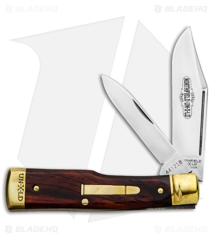 GEC #44 Northfield UN-X-LD Gunstock Buffalo Jack Pocket Knife 3.3" Cocobolo Wood