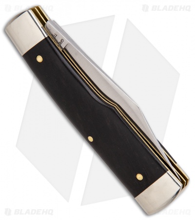GEC #44 Tidoute Gunstock Buffalo Jack Pocket Knife 3.375" Gabon Ebony Wood 