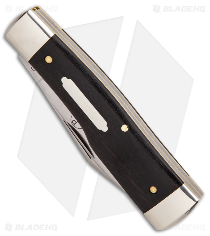 GEC #44 Tidoute Gunstock Buffalo Jack Pocket Knife 3.375" Gabon Ebony Wood 