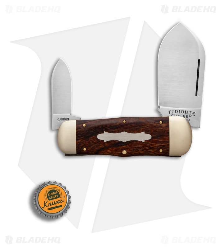 GEC #46 Tidioute Cutlery Whaler Pocket Knife 4.3" Desert Ironwood 462218