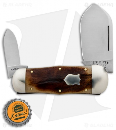 GEC #46 Tidioute Cutlery Whaler Pocket Knife 4.3" Muscle Bone 462218