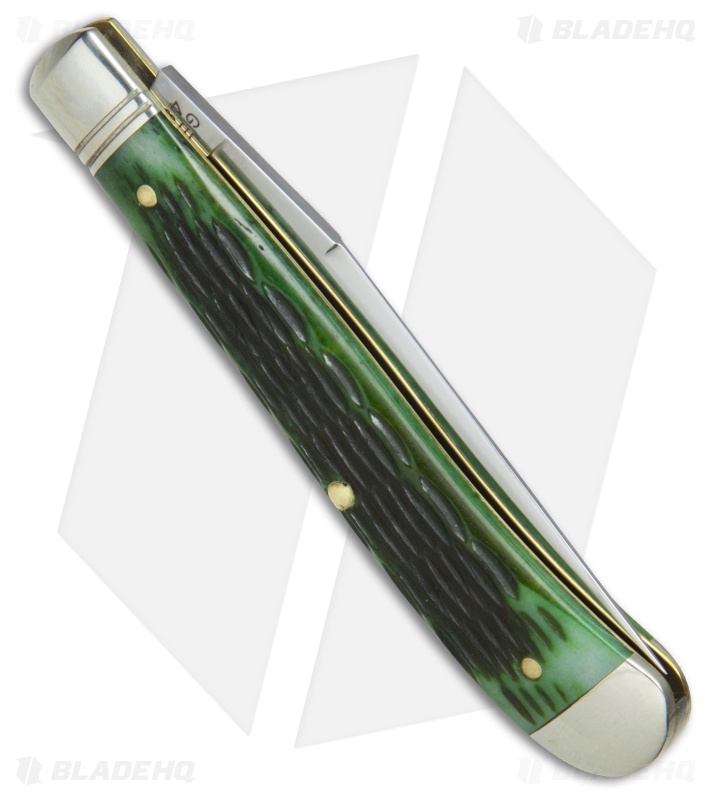 GEC #48 Northfield UN-X-LD  Pocket Knife 3.8" Pickle Green Jigged Bone 488117