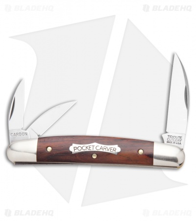 GEC #62 Tidioute Cutlery Pocket Carver Cocobolo Wood 