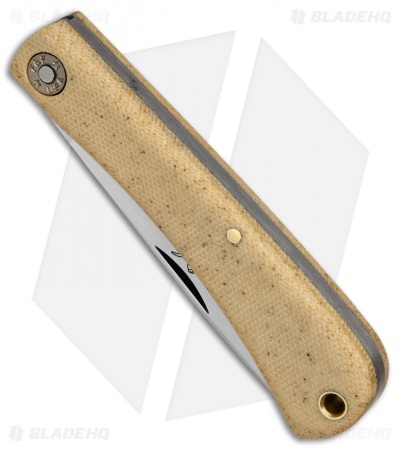 GEC #71 Farm & Field Bull Nose Slip Joint Muslin Micarta (3.1" Satin) 715118