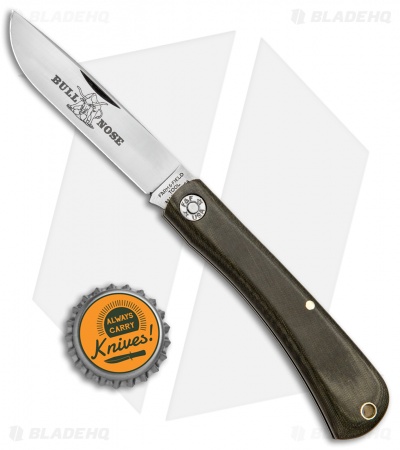 GEC #71 Farm & Field Bull Nose Slip Joint OD Green Micarta (3.1" Satin) 715118