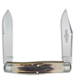 GEC #81 Northfield UN-X-LD Bull Moose Pocket Knife 3.8" Sambar Stag 811217