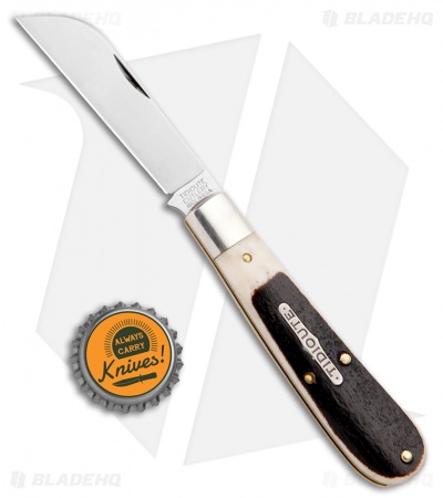 GEC #93 Tidioute Cutlery Ram's Foot Pocket Knife 3.8" Oily Creek Bone 933119