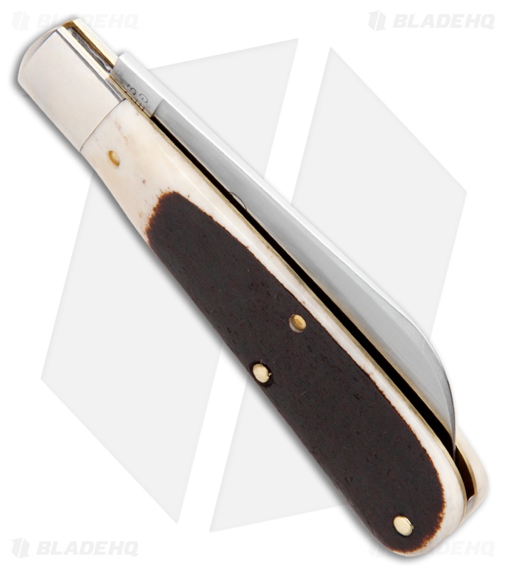 GEC #93 Tidioute Cutlery Ram's Foot Pocket Knife 3.8" Oily Creek Bone 933119
