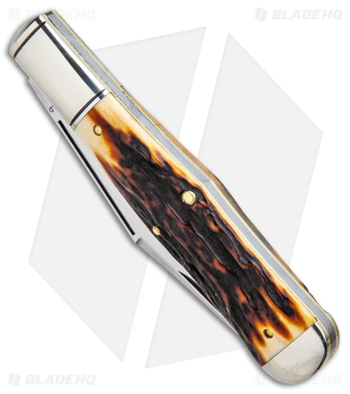 ☆コンバットフェニックス☆ゴールドメッキ GEC #97 - Slip Joint Knife | Sambar Stag | Blade HQ