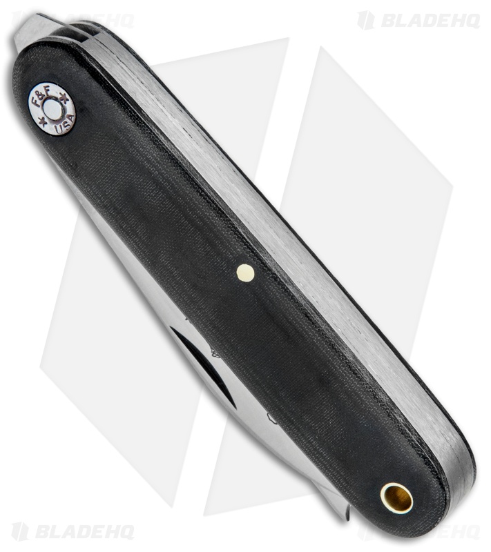 GEC #35 Farm & Field Calf Pen Pocket Knife 3.6" Black Micarta 350217