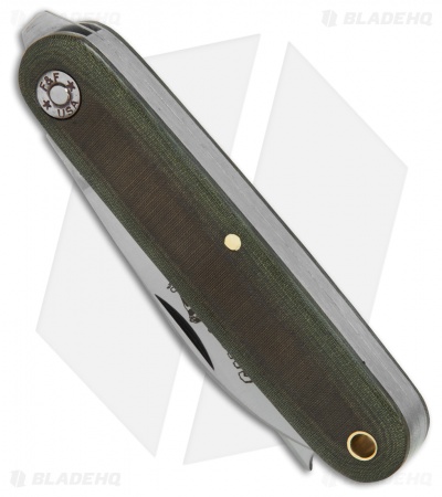 GEC #35 Farm & Field Calf Pen Pocket Knife 3.6" OD Green Micarta 350217
