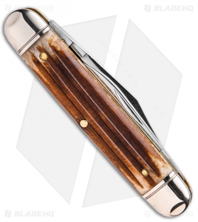 GEC Northfield UN-X-LD Cutlery White Owl 3.25" Pocket Knife Cowhide Jigged Bone