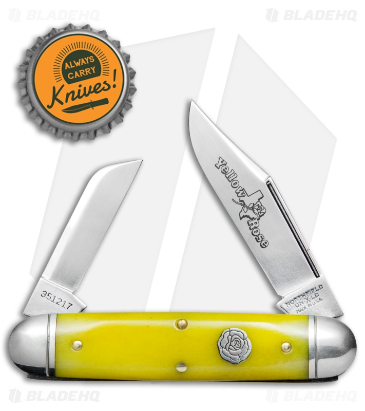GEC #35 Northfield UN-X-LD Yellow Rose Pocket Knife 3.3