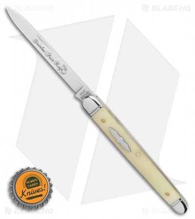 GEC Stainless Fruit Knife Glow In The Dark Lemon Brite Acrylic (3" Mirror)