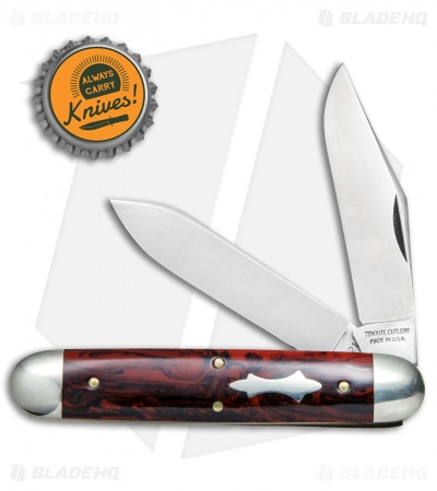 GEC #54 Tidioute Cutlery Big Jack Pocket Knife 4" Red River Acrylic 541217