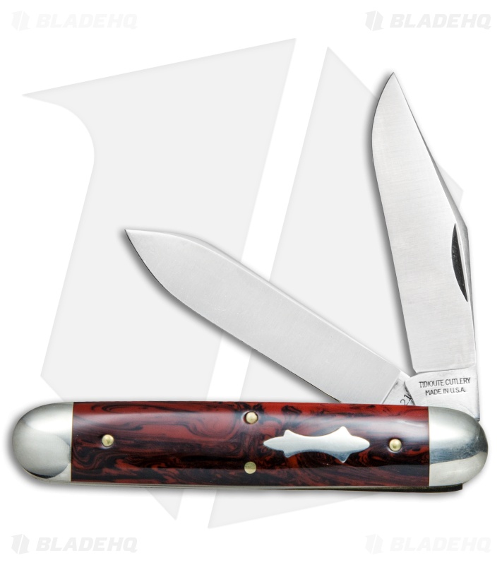 GEC #54 Tidioute Cutlery Big Jack Pocket Knife 4" Red River Acrylic 541217