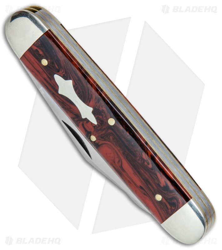 GEC #54 Tidioute Cutlery Big Jack Pocket Knife 4" Red River Acrylic 541217