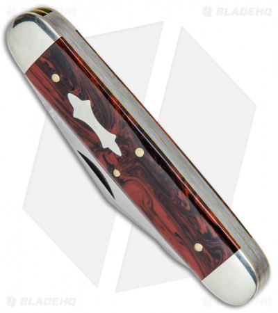 GEC #54 Tidioute Cutlery Big Jack Pocket Knife 4" Red River Acrylic 541217