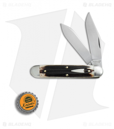 GEC #54 Tidioute Cutlery Big Jack Pocket Knife 4" Cougar Clawed Bone 541217