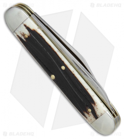 GEC #54 Tidioute Cutlery Big Jack Pocket Knife 4" Cougar Clawed Bone 541217