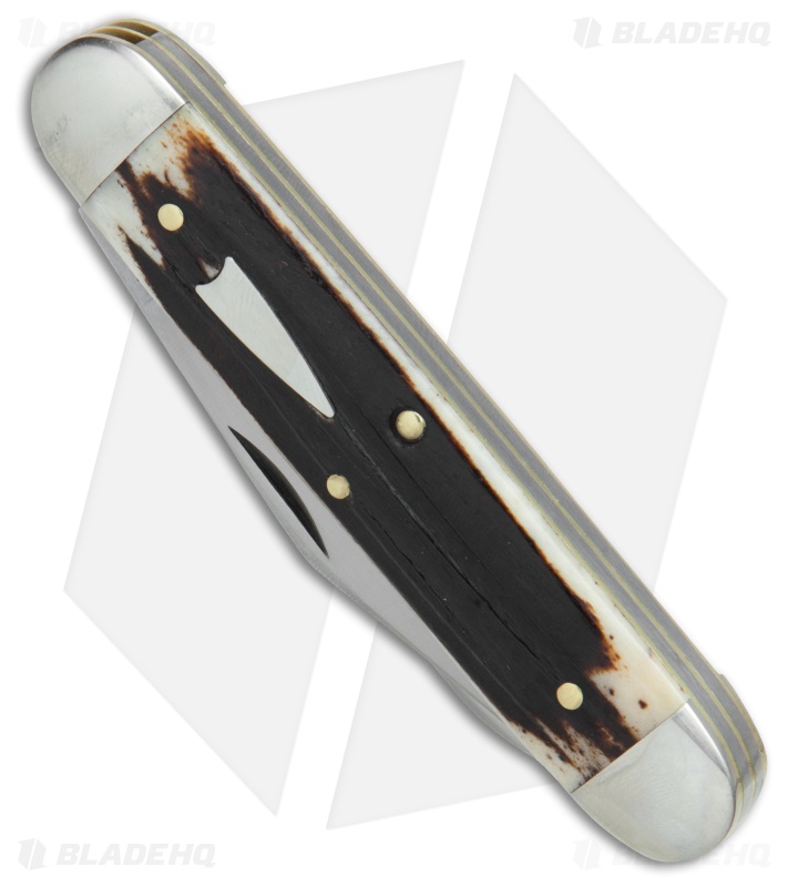 GEC #54 Tidioute Cutlery Big Jack Pocket Knife 4" Cougar Clawed Bone 541217