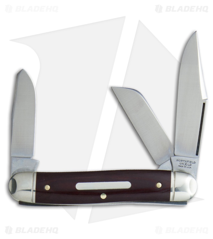 GEC #66 Northfield UN-X-LD  Calf Roper Pocket Knife 3.3" Gabon Ebony 661317