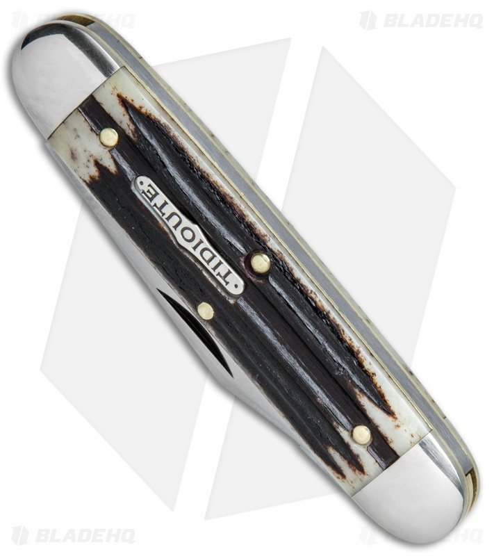 GEC #35 Tidioute Cutlery Churchill Pocket Knife 3.75" Cougar Clawed Bone 351217