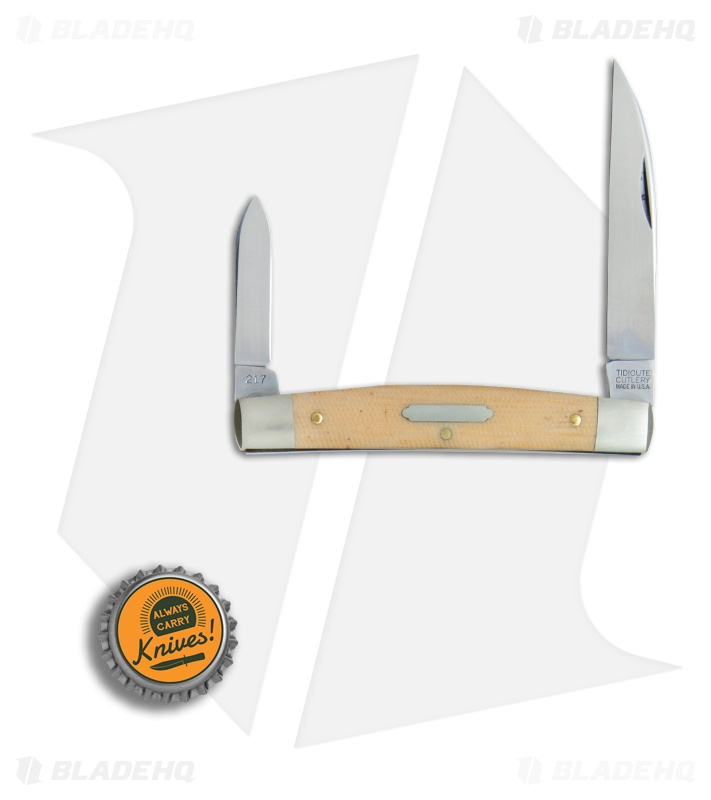 GEC #13 Tidioute Cutlery Clerk Pocket Knife 3.6" Muslin Micarta 130217