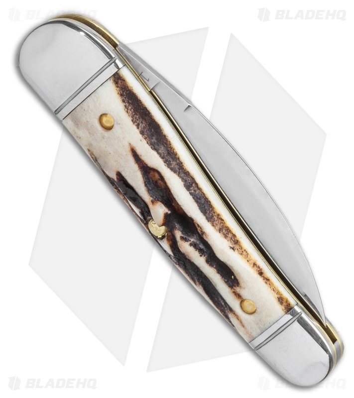 GEC Tidioute Cutlery Little Rattler Traditional Knife Sambar Stag (2" Satin)