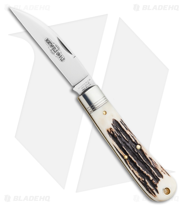 GEC Tidioute Cutlery Viper Pocket Knife Sambar Stag (3" Satin) 470120