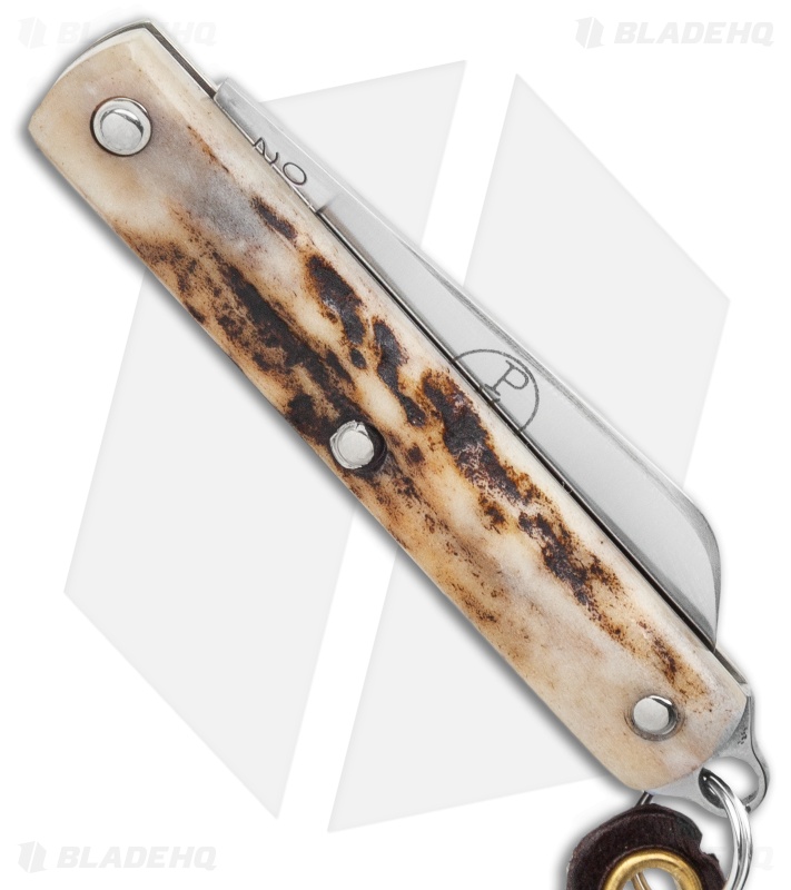 GEC #05 Keychain Knife  Sambar Stag (1.5" Plain)