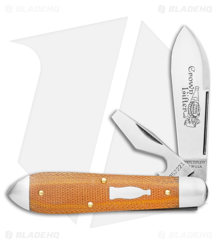 GEC #85 Tidioute Crown Lifter Natural Canvas Micarta  (2.75")  852221CL