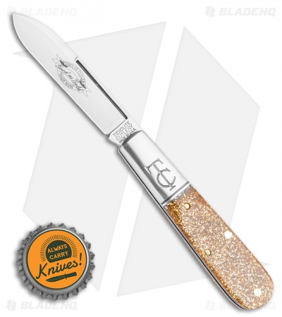 GEC #15 Tidoute Barlow Knife Glitter Gold Acrylic (2.75" Satin) 152121